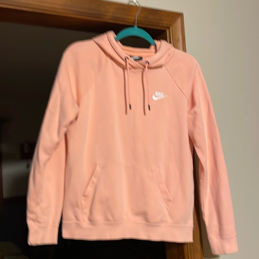 Nike Ladies Hoodie, Pale Peach color, Size Medium, Excellent Condition